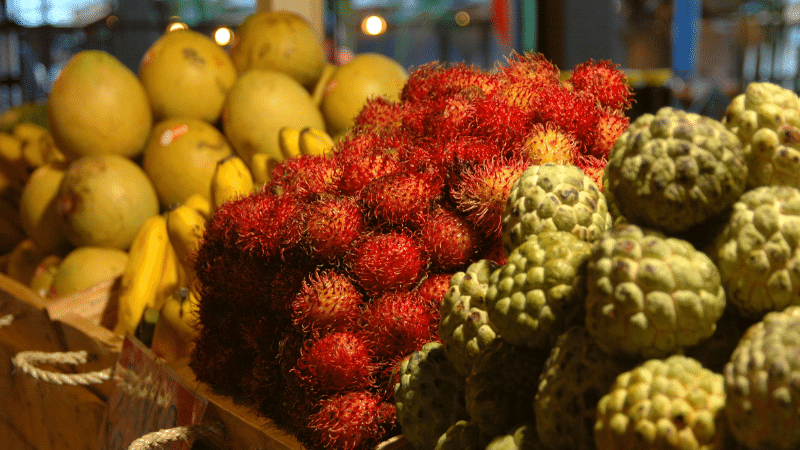 Rambutan Pummelo Sugar-apple Banana Philippines